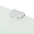 Étagère de coin avec supports chromés Verre Blanc 35 x 35 cm