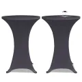 Housses de table extensible 4 pcs 80 cm Anthracite