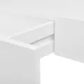 Étagère murale avec 1 tiroir MDF Blanc Rangement de livres/DVD