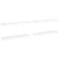 Étagères murales flottantes 4 pcs blanc 80x23,5x3,8 cm MDF