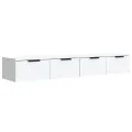 Armoires murales 2 pcs blanc 68x30x20 cm Bois d'ingénierie