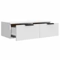 Armoires murales 2 pcs blanc 68x30x20 cm Bois d'ingénierie