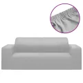 Housse extensible de canapé 2 places Gris Jersey de polyester