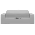 Housse extensible de canapé 2 places Gris Jersey de polyester