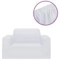 Housse extensible de canapé Blanc Jersey de polyester