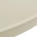 Housse de table Ø 80 cm Crème extensible 2 pcs