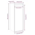 Armoires murales 2 pcs Blanc 30x30x80 cm Bois de pin massif
