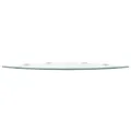 Étagères d'angle 2 pcs et supports Verre Transparent 45x45 cm