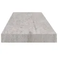 Étagère murale flottante Gris béton 80x23,5x3,8 cm MDF
