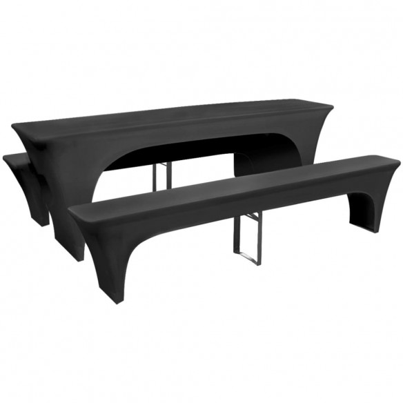 Housse pour table de pique-nique/bancs 3 pièces Anthracite