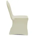 Housses élastiques de chaise Crème 12 pcs