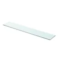 Panneau d’étagère Verre transparent 90 x 15 cm