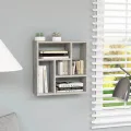 Étagère murale Gris béton 45,1x16x45,1 cm Bois d’ingénierie