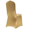 Housses extensibles de chaise 6 pcs Doré
