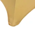 Housses extensibles de chaise 6 pcs Doré