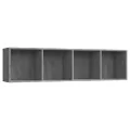 Bibliothèque/Meuble TV Sonoma gris 143x30x36cm Bois ingénierie