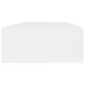 Étagères à tiroirs murales 2 pcs Blanc 60x23,5x10 cm MDF