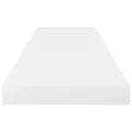 Étagère murale flottante 2 pcs Blanc brillant 80x23,5x3,8cm MDF