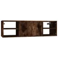 Étagère murale chêne fumé 102x30x29 cm bois d'ingénierie