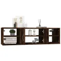 Étagère murale chêne fumé 102x30x29 cm bois d'ingénierie