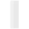 Étagères murales 2pcs blanc brillant 50x15x50cm bois ingénierie