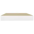 Étagères flottantes 2 pcs Chêne et blanc 40x23x3,8 cm MDF