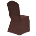 Housse de chaise extensible 4 pcs marron