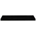 Étagère murale flottante 2 pcs Noir brillant 80x23,5x3,8 cm MDF