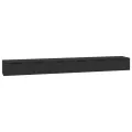 Armoires murales 2 pcs noir 102x30x20 cm bois d'ingénierie