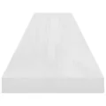 Étagère murale flottante 4pcs Blanc brillant 120x23,5x3,8cm MDF