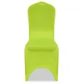 Housse de chaise extensible 6 pcs vert