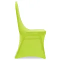 Housse de chaise extensible 6 pcs vert