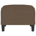 Repose-pied Marron 70x55x41 cm Tissu