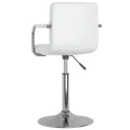 Chaise de salle à manger Blanc Similicuir