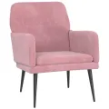 Fauteuil Rose 62x79x79 cm Velours