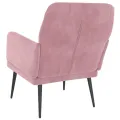Fauteuil Rose 62x79x79 cm Velours