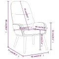Chaise de relaxation Taupe Tissu