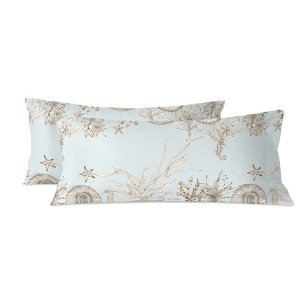 Funda de almohada HappyFriday Coral reef Multicolor 45 x 110 cm (2 Uni