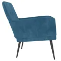 Fauteuil Bleu 62x79x79 cm Velours