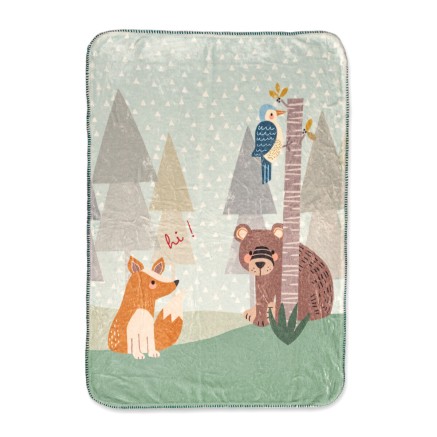 Couverture HappyFriday Moshi Moshi Harvestwood Multicouleur Microfibre