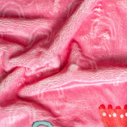 Manta HappyFriday Moshi Moshi Hola Multicolor Microfibra 110 x 140 cm 2