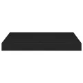 Étagères murales flottantes 4 pcs noir 40x23x3,8 cm MDF