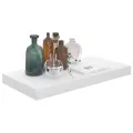 Étagère murale flottante 2 pcs Blanc brillant 50x23x3,8 cm MDF