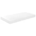 Étagère murale flottante 2 pcs Blanc brillant 50x23x3,8 cm MDF