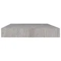 Étagères murales flottantes 2 pcs gris béton 40x23x3,8 cm MDF