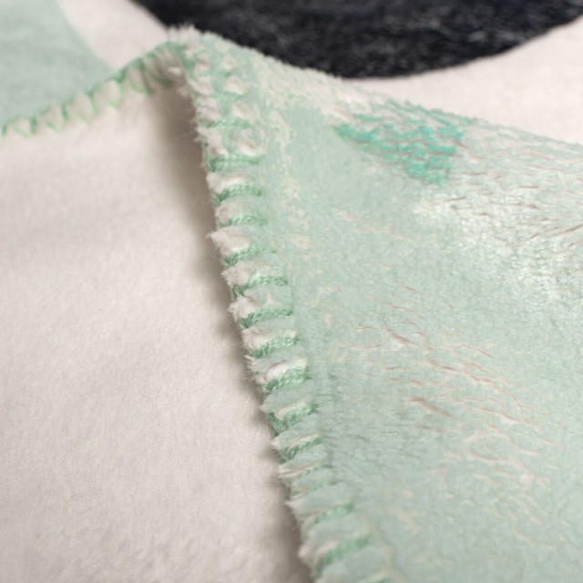 Blanket HappyFriday Moshi Moshi Panda Garden Blue Multicolour Microfib