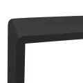 Étagères murales sous forme de cube 3 pcs Noir MDF