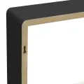 Étagères murales sous forme de cube 3 pcs Noir MDF