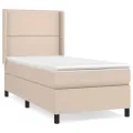 cadre de lit avec matelas Cappuccino 100x200 cm