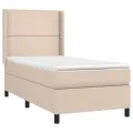 cadre de lit avec matelas Cappuccino 100x200 cm